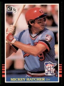 1985 Donruss #194 Mickey Hatcher Minnesota Twins - Picture 1 of 2