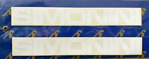 COPPIA ADESIVO STICKERS SIMONINI ORIGINALE BIANCO MISURE 205mm x 30mm - Imagen 1 de 1