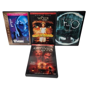 Horror Movie Collection 4 DVD The Ring, Amityville, Thinner, Wicker Man - Picture 1 of 1