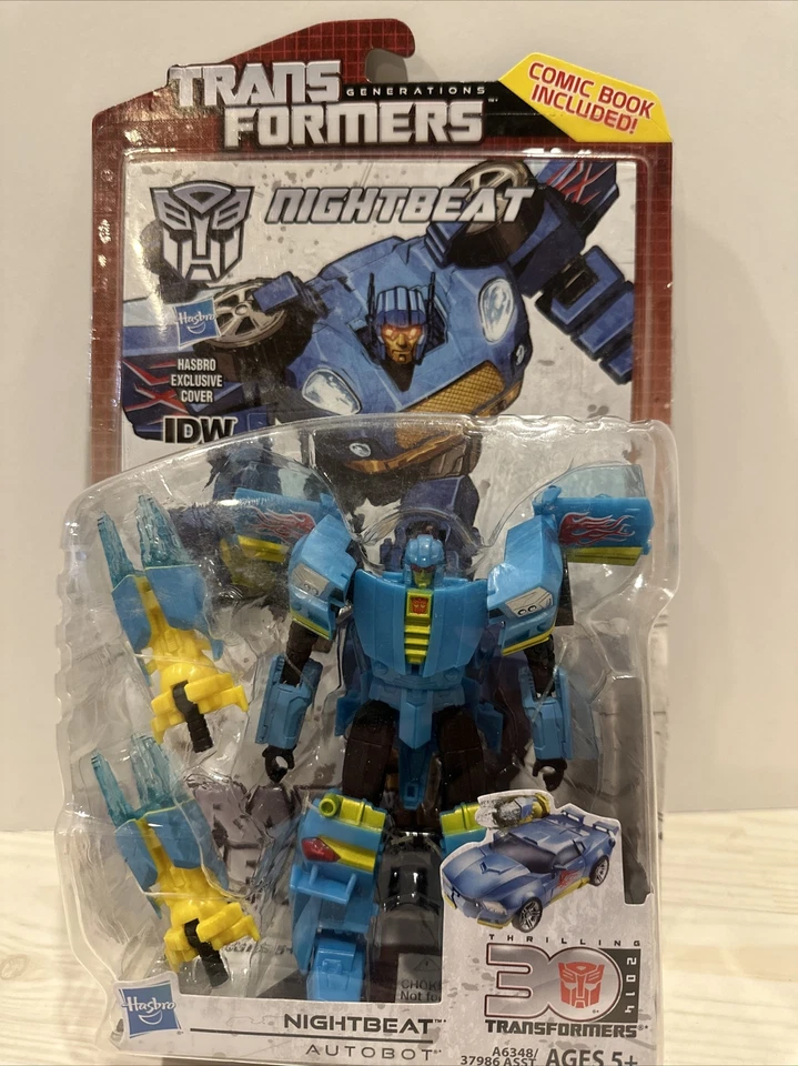 Transformers Nightbeat Generations Thrilling 30 Deluxe Class ¡NUEVO! Camaro azul Foto 1 de 4