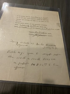 BOXVERTRAG vom 12.1.1914 - O'TOOLE vs. BURNS signiert von Beamten *TOLL - Bild 1 von 7