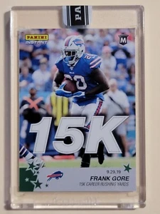 Tarjeta Frank Gore 2019 ""15k Career Rush Yards"" Panini Instant Milestone 1/10 #47 - Imagen 1 de 2