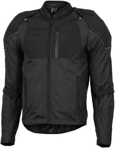 FirstGear Palisade Mens Textile Motorcycle Jacket Black - Picture 1 of 4