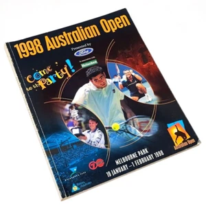 1998 AUSTRALIAN OPEN TENNIS PROGRAM - PETE SAMPRAS Pat Rafter MARTINA HINGIS - Picture 1 of 7