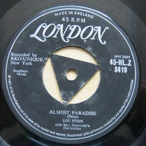 LOU STEIN Almost Paradise / Soft Sands UK 7" London HLZ 8419 1957 Ex - Picture 1 of 4