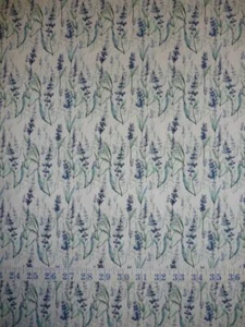 Leah Collection Lavender Floral Cotton Quilting Fabric 1/2 YARD - Picture 1 of 3