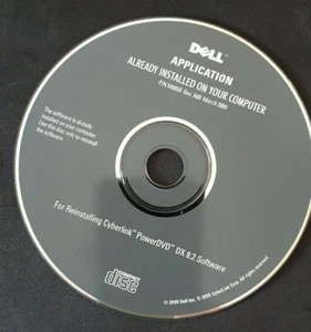 Dell Software Reinstalling Cyberlink PowerDVD DX 8.2 Software March 2009 CDRom - Picture 1 of 2