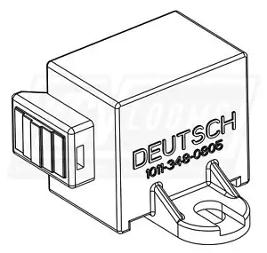 Tapa antipolvo de 8 vías, Deutsch 1011-348-0805 para carcasas DT Plug DT06-8S - Imagen 1 de 1