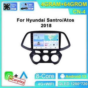 For Hyundai Santro Atos 2018 Stereo Android Car Radio CarPlay GPS Player Screen - Picture 1 of 28
