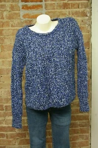 Gap Womens Sweater Pullover Sz XS Blue White Wool Alpaca Blend - Picture 1 of 8