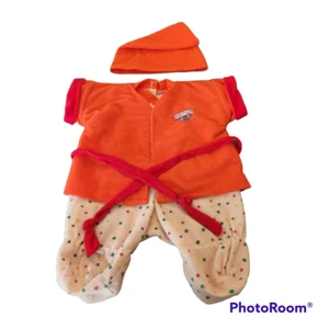 Teddy Ruxpin komplettes Abenteuer Schlafoutfit Schlafanzug Morgenmantel zum Binden Schlafmütze - Bild 1 von 11