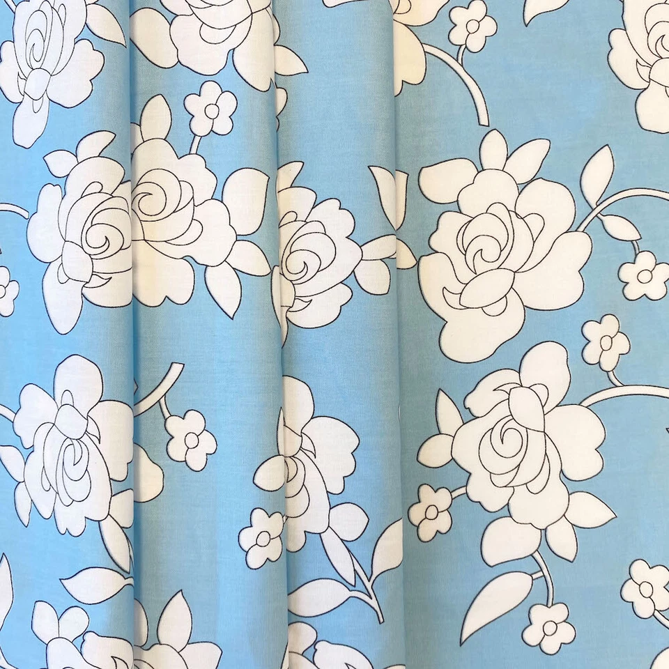 Rosette Floral Print Fabric 100% Cotton 58/60" Wide Sold BTY - Image 1 of 1