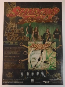 SHADOWS FALL ~ "L'arte dell'equilibrio" ~ Pubblicità Stampa/Promo Rivista Vintage 2002 - Foto 1 di 1
