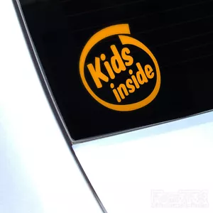 Kids On Board Car Sticker Decal, Child Kids Inside Car Safety Warning Sign - Picture 1 of 2