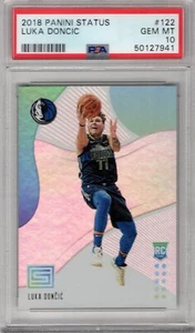 LUKA DONCIC 2018-19 PANINI STATUS ROOKIE RC #122 PSA 10 GEM MINT **MAVERICKS** - Picture 1 of 2