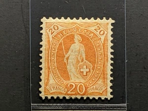 1901 Switzerland Sc 82b 20c orange wmk 182 type II perf 11 1/2 X 12 - Picture 1 of 2