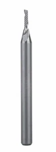 1.5mm x12 Spiral 1 Flute Tools Solid Carbide Cutter CNC Cutters Up Cut PVC Carve - Picture 1 of 1