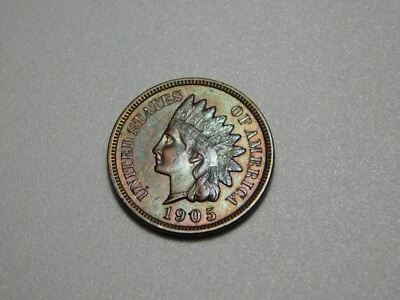 OLD US COIN 1905 INDIAN HEAD CENT PENNY - Image 1 of 4