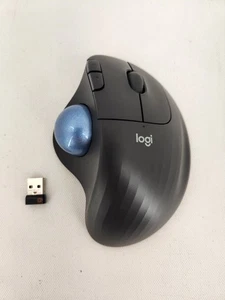 Souris trackball sans fil Logitech Ergo M575 avec dongle gris/noir - Photo 1/8
