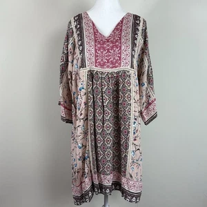 Sundance Everyday Dream Boho Paisley Crochet Flowy Dress Size P-Large - Picture 1 of 9