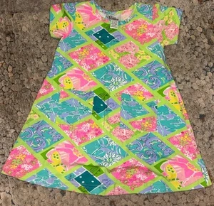 Lilly Pulitzer Girls Dress Size 4 Green (one Tiny Stain Shown In Last Picture) - Picture 1 of 4