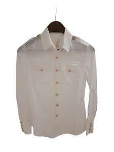 HOLLAND COOPER Womens Size UK 6 White Button Up Designer Casual Shirt PRE-LOVED - Picture 1 of 10
