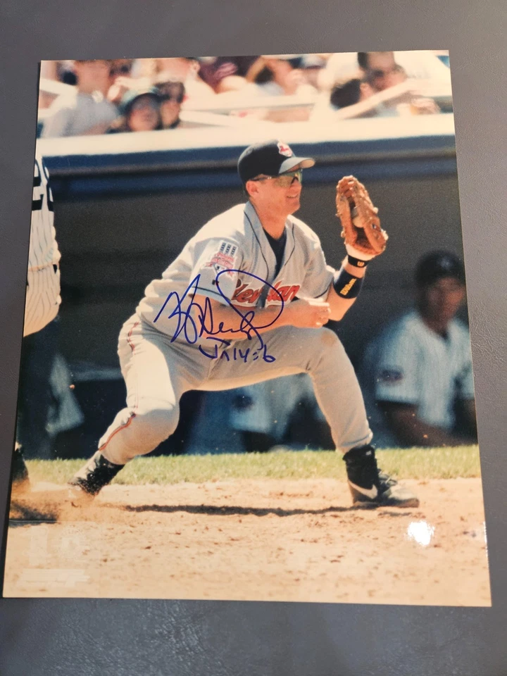 FOTO 8 x 10 de los indios de Cleveland autografiados firmados por Kevin Seitzer Foto 1 de 1