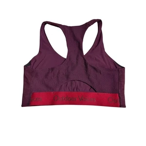 Neu ohne Etikett Größe Small Outdoor Voices weinrot und rot Racerback Sport-BH - Bild 1 von 6