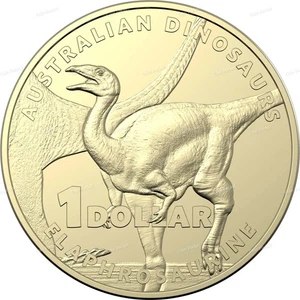 Elaphrosaurine Australian Dinosaurs One Dollar 2022 Rare Coin $1 Dinosaur - UNC - Picture 1 of 8