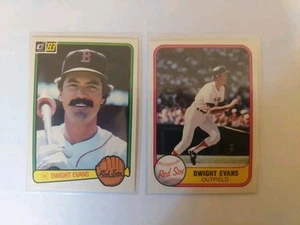 Dwight Evans 2 Card Lot 1981 Fleer & 1983 Donruss - Picture 1 of 6