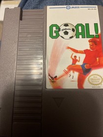 Nintendo NES GOAL! Cartridge Game NES-JG-USA Initials On Back Of Game 1985