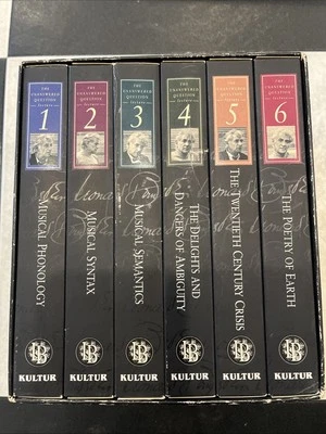 The Unanswered Question Six Talks At Harvard By Leonard Bernstein VHS  - Image 1 of 4