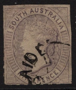 AUSTRALIA SUR 9d GRIS - EDICIÓN RULETA (ACSC 13a) BIEN USADO (A30701) - Imagen 1 de 1