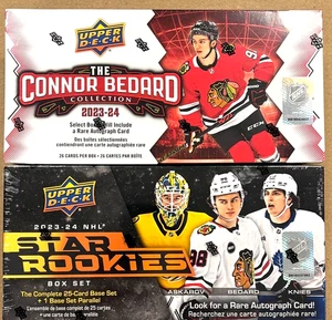2023-24 Upper Deck The CONNOR BEDARD Collection & Star Rookies Box Set Lot of 2 - Picture 1 of 3