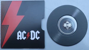 AUSTRALIA: 20 Cents 2021: AC/DC: AC/DC, CuNi, UNC, ¡en forma de disco! C14 - Imagen 1 de 4