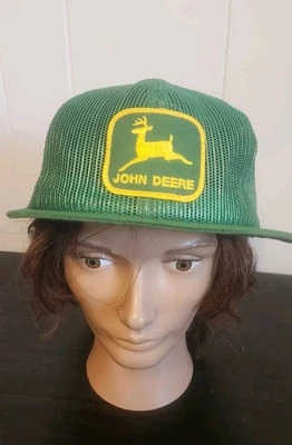 Gorra John Deere Snapback Malla Camionero Gorra Verde Granja EE. UU. Foto 1 de 4
