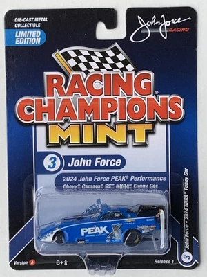 Coche divertido Chevy Camaro 2025 Racing Champions como nuevo #3 John Force 2024 NHRA Peak Foto 1 de 2
