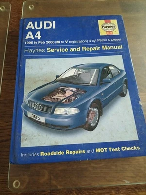 Audi A4 (4-Cyl Petrol & Diesel) 1995-2000 Haynes Workshop Manual - Image 1 of 4