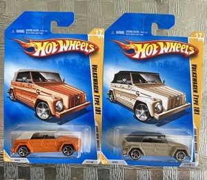 2009 HOT WHEELS NEW MODELS VOLKSWAGEN TYPE 181 -LOT OF 2 Colors! - Picture 1 of 4