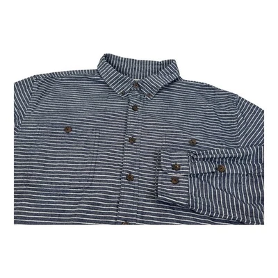 Duluth Trading Shirt 2XLT Tall Mens Free Swinging Striped Flannel Shirt EUC - Image 1 of 4