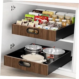 21" tief ausziehbarer Schrank Organizer, ausziehbare Schubladen für Schränke selbstklebend - Bild 1 von 7