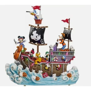 Disney Halloween Piratenschiff animierte Deko Mickey Minnie Lichter musikalisch gruselig - Bild 1 von 7