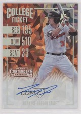 2016 Elite Extra Edition Contenders College Ticket Cracked /24 Logan Ice Auto