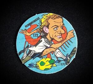 Vtg 1981 Argentina Soccer Disc Card Rummenigge Rookie Bayern Munich Very Rare!