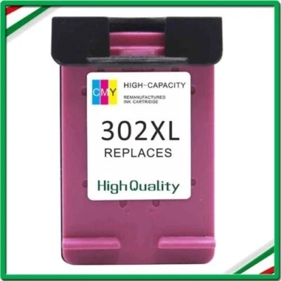 ✅ CARTUCCIA COMPATIBILE CON HP 302 XL COLORE STAMPANTE DESKJET 3830 3832 4650 ✅