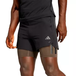 Adidas Power 2-in-1 Shorts 9" Gym Training Herren Gr. L schwarz grün gefüttert IV6113 - Bild 1 von 16