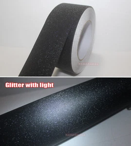 Black - Car Glitter Pearl Sparkle Vinyl Wrap Strip Decal Sticker Bubble Free AB - Bild 1 von 12
