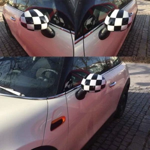 SPIEGELKAPPEN in CHECKERED FLAG für MINI ONE COOPER F56  F55 4 TÜRER  F57 F54 - Bild 1 von 6