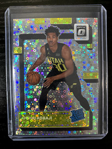 2022-23 Panini Donruss Optic Ochai Agbaji Fast Break Disco Rookie RC #205 SP