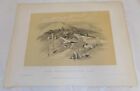 1856 Antique Print  Ancient Egyptian Temple Of Hathor On Gebel Barabe